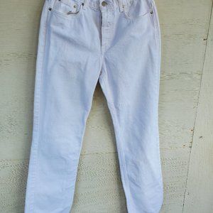 J. Crew white denim